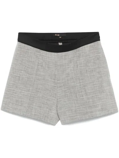Maje Dart-detail Shorts In Grey