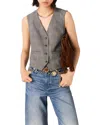 Maje Deep V Tailored Waistcoat In Gray