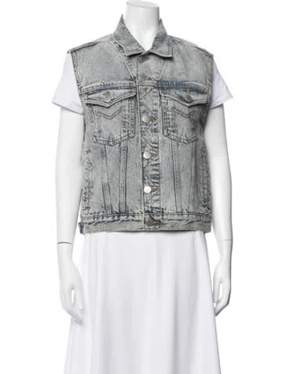 Pre-owned Maje Denim Jacket In Blue