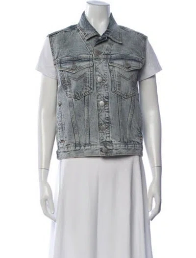 Pre-owned Maje Denim Jacket In Blue