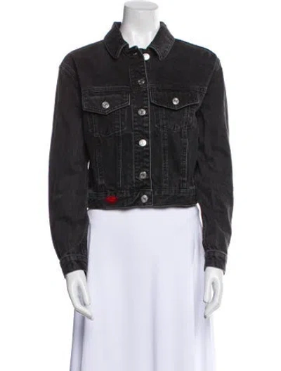 Pre-owned Maje Denim Jacket In Multi