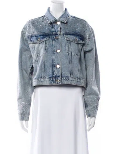 Pre-owned Maje Denim Jacket W/ Tags In Blue