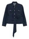 Maje Denim Shirt In Blue