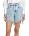 Maje Denim Short In Blue
