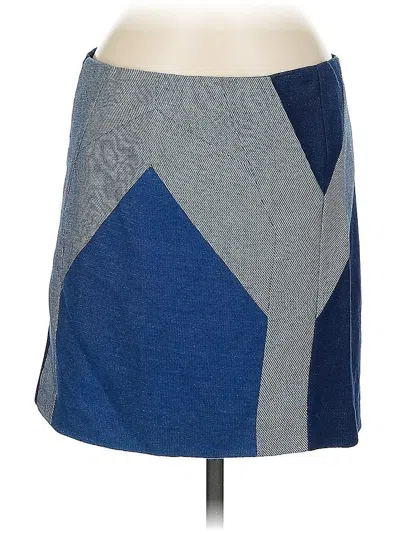 Pre-owned Maje Denim Skirt In Blue