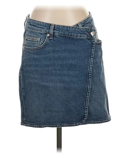 Maje Denim Skirt In Brown