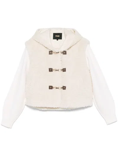 Maje Detachable-sleeves Jacket In White