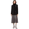 Maje Double-breasted Jacket In Black