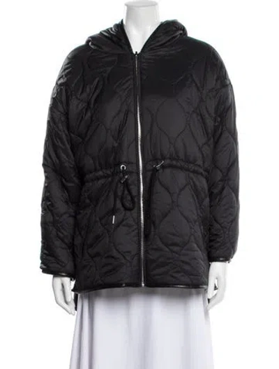Pre-owned Maje Down Coat In Gray