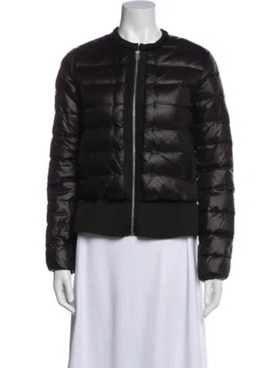 Pre-owned Maje Down Jacket In Black
