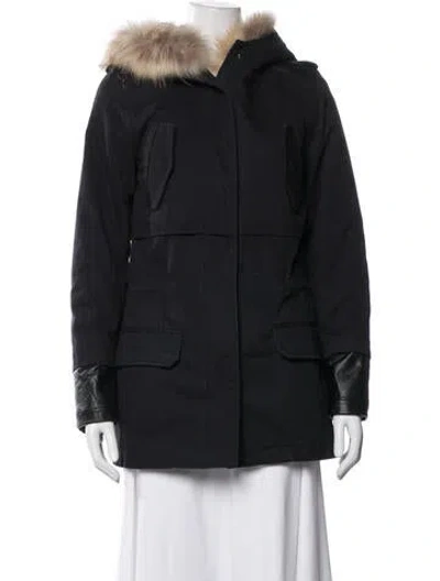 Pre-owned Maje Down Jacket In Black