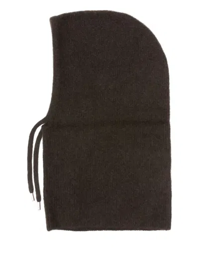 Maje Drawstring Balaclava In Brown