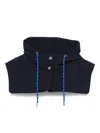 Maje Drawstring Hood In Blue