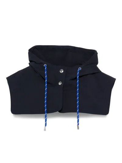 Maje Drawstring Hood In Blue