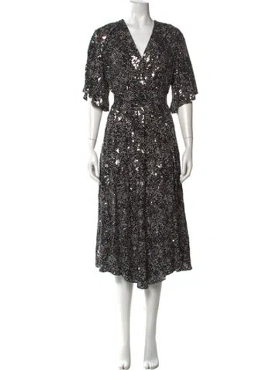 Pre-owned Maje Dress In Black