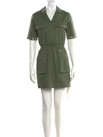 Pre-owned Maje Dress In Green