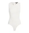 Maje Embellished Bodysuit In White