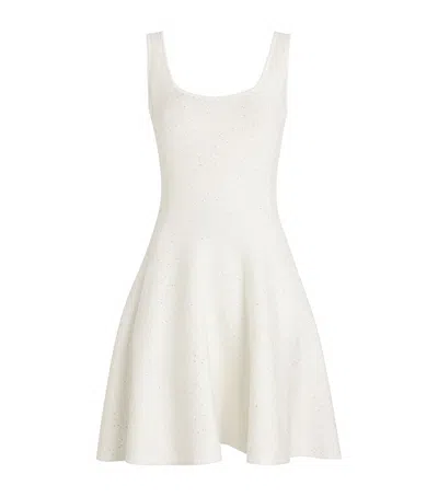Maje Embellished Mini Dress In White