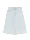 Maje Rhinestone Bermuda Shorts In Blue