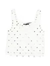 Maje Embellished Top In White