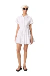 Maje Ribrody Embroidered Mini Dress In White