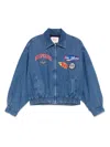 Maje Embroidered Denim Jacket