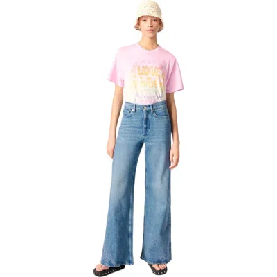 MAJE MAJE EMBROIDERED JEANS