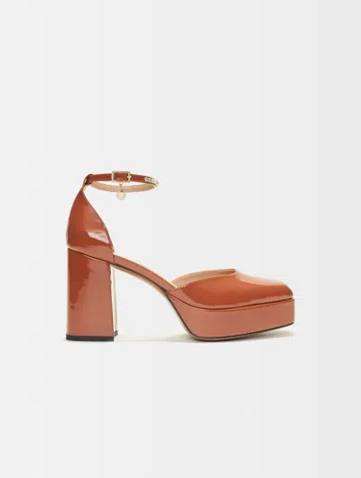 Maje Woman Sandals Tan Size 11 Soft Leather In Brown