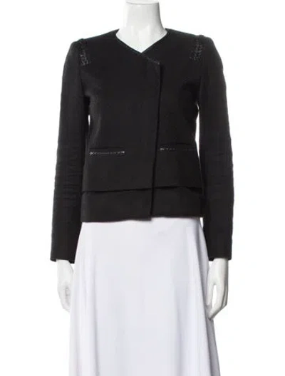 Pre-owned Maje Evening Jacket In Black
