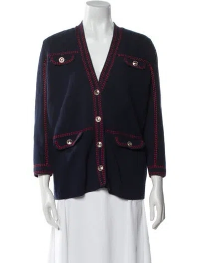 Pre-owned Maje Evening Jacket In Blue