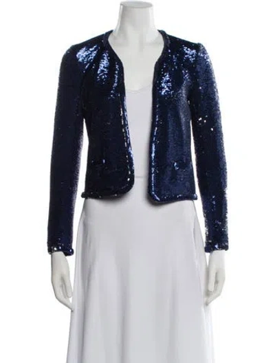 Pre-owned Maje Evening Jacket In Blue