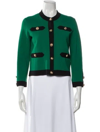 Pre-owned Maje Evening Jacket In Green