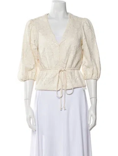 Pre-owned Maje Evening Jacket In Neutral