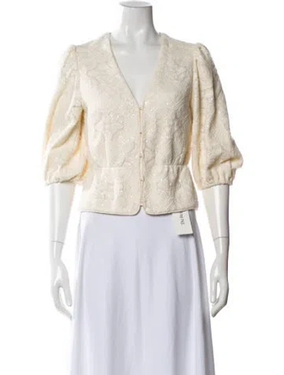 Pre-owned Maje Evening Jacket In Neutral