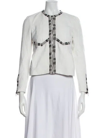 Pre-owned Maje Evening Jacket In Neutral