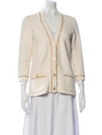 Pre-owned Maje Evening Jacket In White