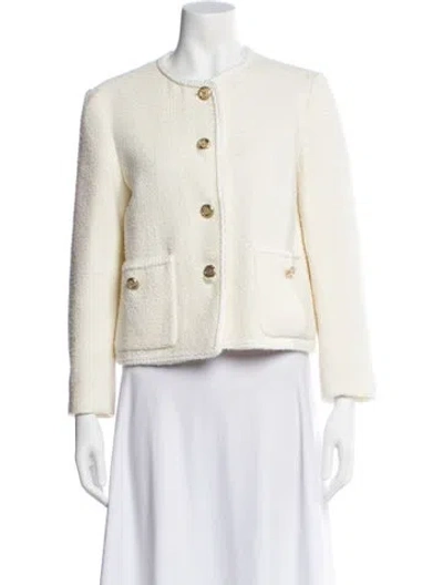 Pre-owned Maje Evening Jacket In White