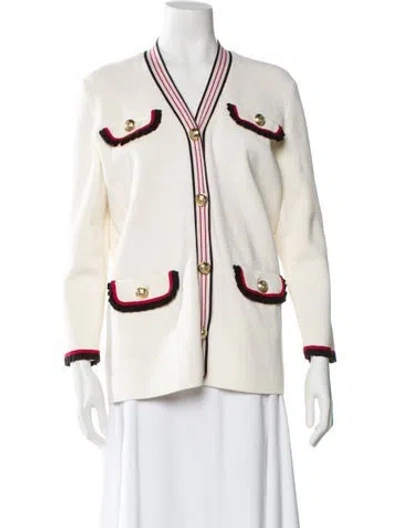 Pre-owned Maje Evening Jacket In White