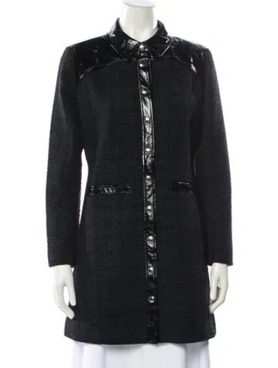 Pre-owned Maje Faux Fur Vest In Black