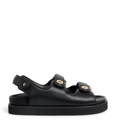 Maje Faux Leather Clover Sandals
