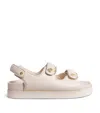 Maje Faux Leather Clover Sandals