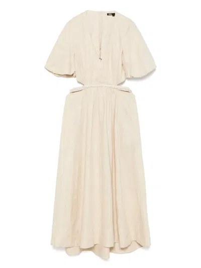 Maje Faux-pearl-embellished Midi Dress