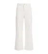 Maje Flared Cropped Jeans In White