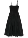 Maje Strapless Mesh And Taffeta Dress In Black