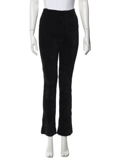 Pre-owned Maje Flared Pants In Black