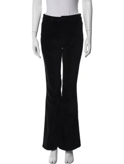 Pre-owned Maje Flared Pants In Black