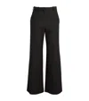 Maje Flared Tailored Trousers In Black
