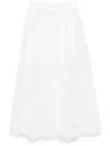 MAJE FLORAL-LACE MAXI SKIRT