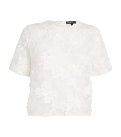 MAJE FLORAL-LACE TOP