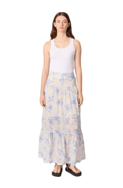 MAJE MAJE FLORAL MAXI SKIRT